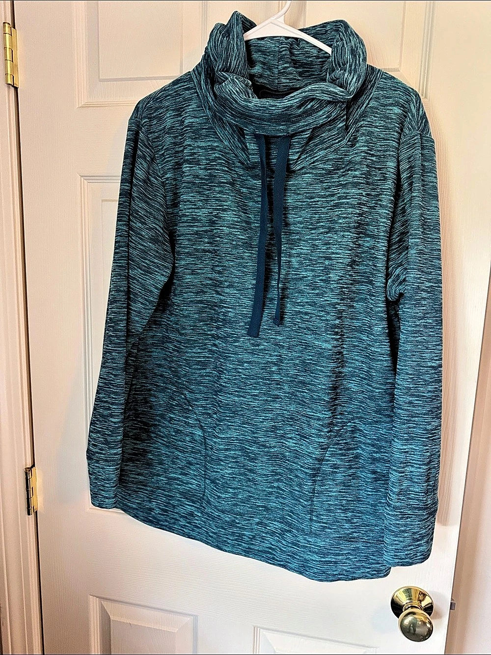 Women's Green Cowl Neck Hoodie